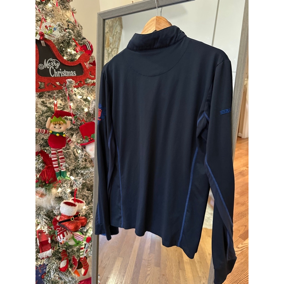 Romfh Quarter Zip Long Sleeve Sun Shirt Shirt, XS Navy - Picture 3 of 4